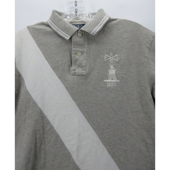 Ralph Lauren Polo Shirt Medium Rugby Custom RLPC Crest 1930 Preppy - Picture 2 of 10